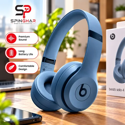 Beats Solo 4 Blue Wireless Headphones