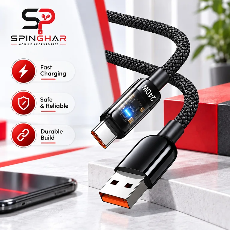 Spinghar Braided USB-A to USB-C Cable Buying Guide in Kabul