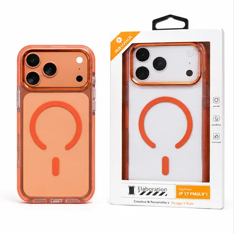 iPhone 17 Pro Max Orange MagSafe Case — د شا حلقوي بڼه