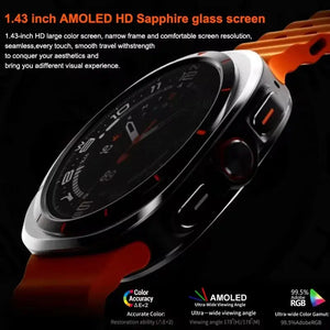 2024New For Samsung Galaxy Watch 7 Smart Watch Men Custom Dial Sapphire HD AMOLED Screen Voice Call NFC GPS Tracker Sport Watche - SPINGHAR