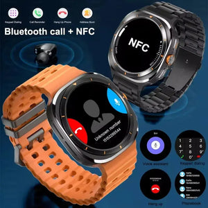 2024New For Samsung Galaxy Watch 7 Smart Watch Men Custom Dial Sapphire HD AMOLED Screen Voice Call NFC GPS Tracker Sport Watche - SPINGHAR