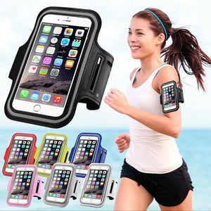 4-6.5 Inch Waterproof Arm Bag Running Bags Men Women Armbands Touch Screen Cell Phone Arms Band Phone Case Sports Accessory SPINGHAR