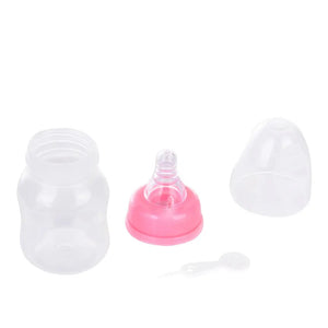 60ML Baby Newborn Mini Portable Feeding Nursing Bottle BPA Free Safe Infant Nursing Nipple Care Feeder Fruit Juice Milk Bottles - SPINGHAR