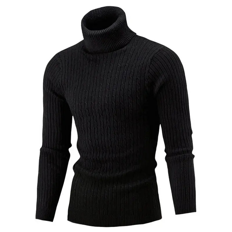 Winter Men's High Quality Turtleneck Sweater Thicken Sweater Casual Pullover - SPINGHAR