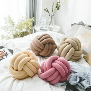 REGINA DIY Knot Pillow Ball - Oversized Soft Decorative Cushion for Bedroom & Living Room, Pet Toy SPINGHAR