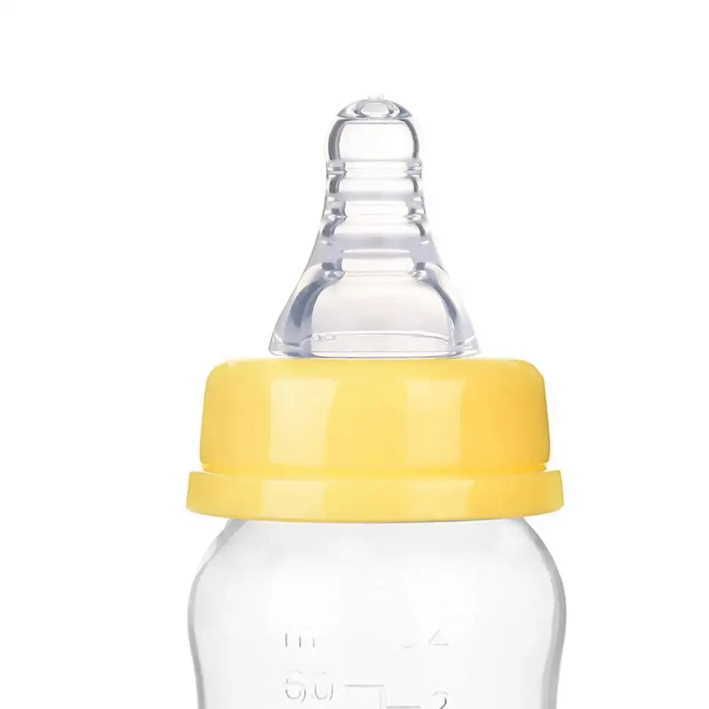 60ML Baby Newborn Mini Portable Feeding Nursing Bottle BPA Free Safe Infant Nursing Nipple Care Feeder Fruit Juice Milk Bottles - SPINGHAR