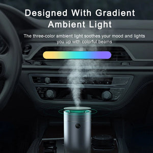 Baseus Car Diffuser Humidifier Auto Air Purifier Aromo Air Freshener with LED Light For Car Aroma Aromatherapy Diffuser SPINGHAR