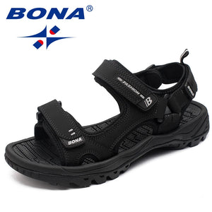 BONA New Classics Style Men Sandals Outdoor Walking Summer Shoes Anti-Slippery Beach Shoes Men Comfortable Soft Free Shipping SPINGHAR