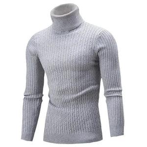 Winter Men's High Quality Turtleneck Sweater Thicken Sweater Casual Pullover - SPINGHAR