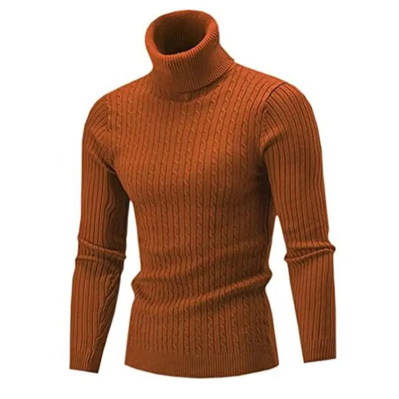 Winter Men's High Quality Turtleneck Sweater Thicken Sweater Casual Pullover - SPINGHAR