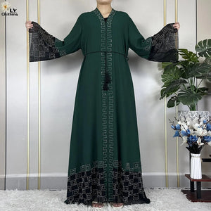 Elegant Women's Dresses - Chiffon Dashiki & African Abaya - SPINGHAR