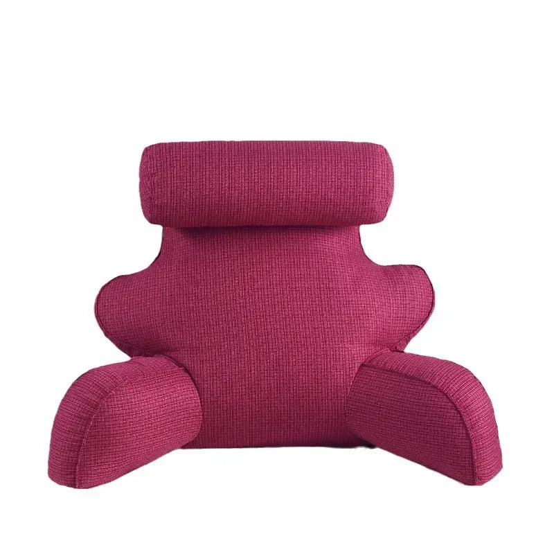 High-Back Reading Pillow with Removable Cover for Bedroom and Sofa SPINGHAR