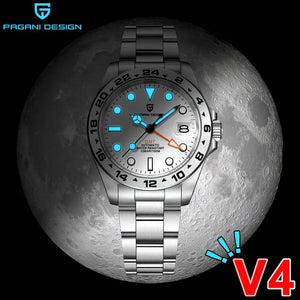 PAGANI DESIGN 2024 NEW NH34 GMT Men Automatic Mechanical Watch Adventurer Stainless Steel Luxur Waterproof Sapphire Reloj Hombre - SPINGHAR