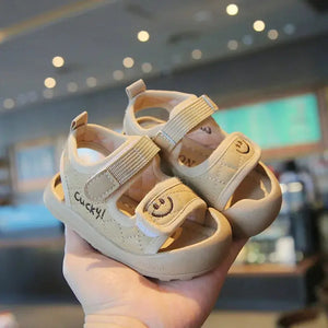 Summer New Style 0-1-4 Year Old Baby Soft-soled Toddler Shoes Toe-cap Sandals - SPINGHAR