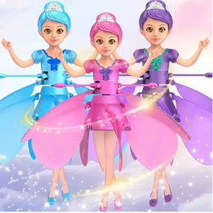 Flying Doll Dancing Simulation Helicopter Gesture Induction Machine Rotating Flying Toy Luminous Children's Toy Gift - SPINGHAR