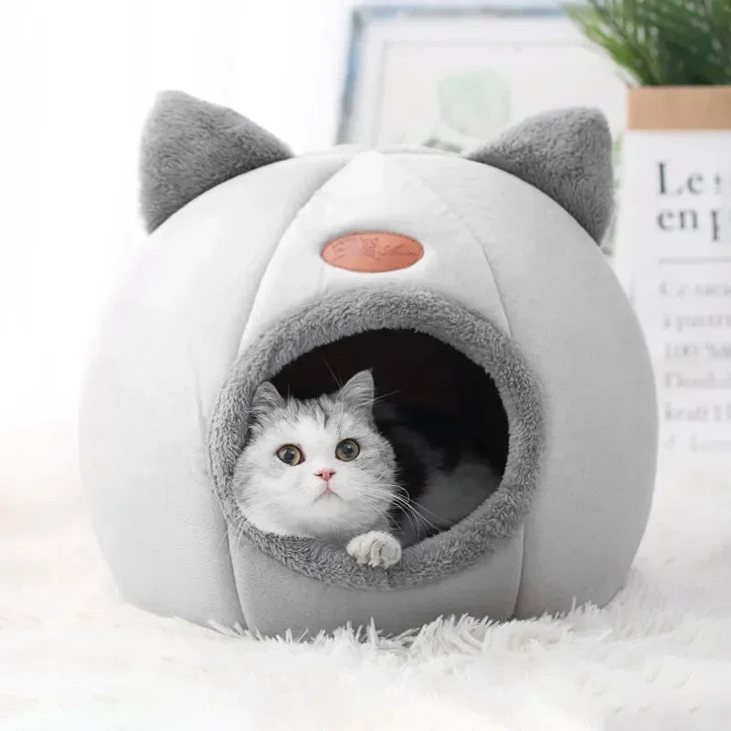 Deep Sleep Comfort Cat Bed, Iittle Mat Basket, Small Dog House Products, Pets Tent, Cozy Cave Nest, Indoor, New SPINGHAR