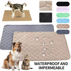 Dog Urine Pads Washable Reusable Anti Slip Pet Pee Pad Puppy Training Pad Pet Bed  for Car Seat Cover Pet Supplies SPINGHAR