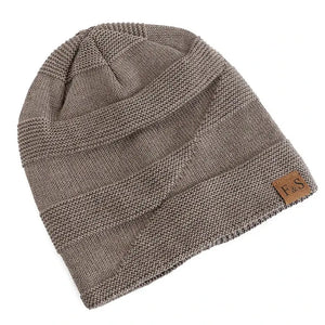 Unisex Slouchy Winter Hats: Fur-Lined Knitted Beanie Caps for Men and Women SPINGHAR