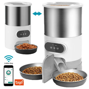 Tuya Smart APP Pet Feeder Cat And Dog Food Automatic Dispenser Suitable For Small And Medium-Sized Cats And Dogs Remote Feeding SPINGHAR