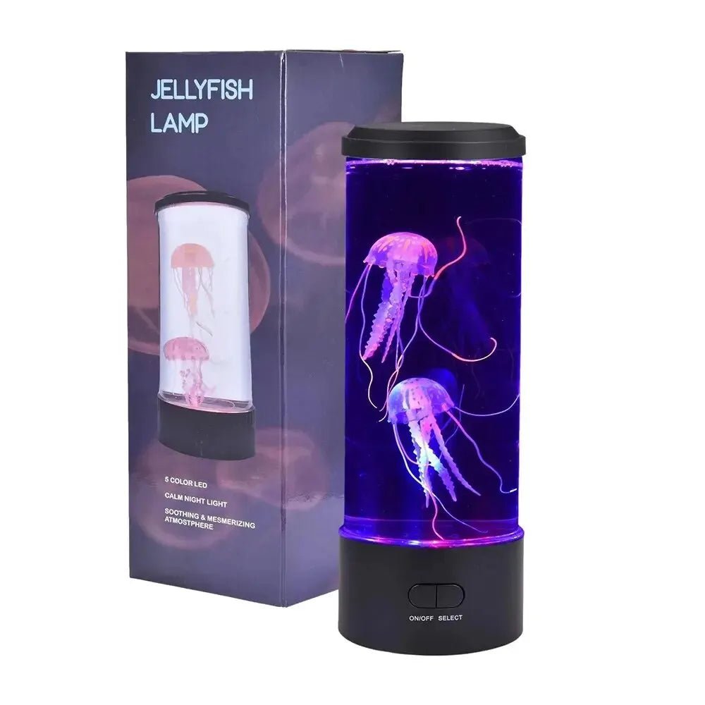 Color Changing Jellyfish Lamp Usb/Battery Powered Table Night Light Children'S Gift Home Bedroom Decor Boys Girls Birthday Gifts SPINGHAR