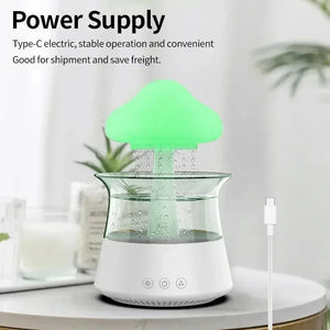 Rain Cloud Humidifier Essential Oil Diffusers Aroma Diffuser Water Flow Speed 7 Color Light  Raindrop Humidifier For Home SPINGHAR