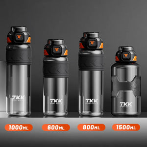 1000ml/1500ml High Quality Tritan Material Water Bottle With Straw Portable Durable Gym Fitness Outdoor Sport Drinking Bottle SPINGHAR