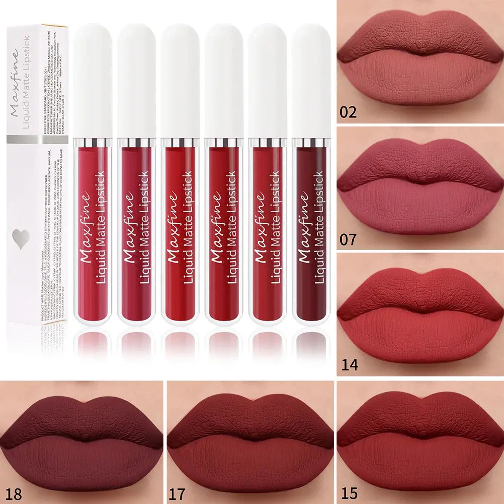 Waterproof Matte Liquid Lipstick - Long-Lasting Velvet Finish - SPINGHAR