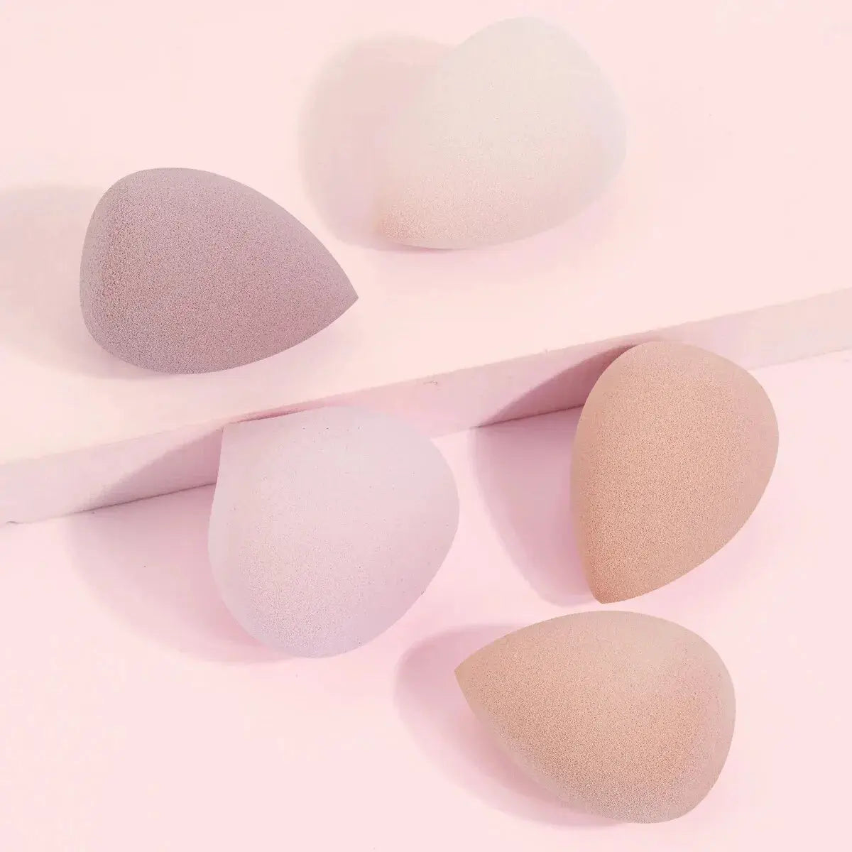 MAANGE 5PCS Makeup Sponge Blender Set - Multi-Colored Foundation & Concealer Puffs - SPINGHAR