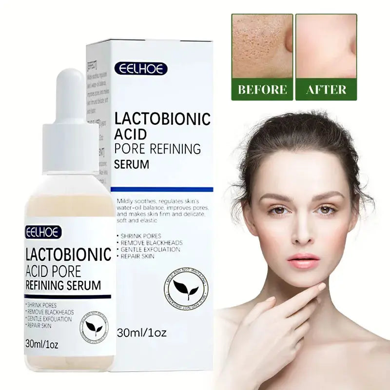 Lactobionic Acid Shrink Pores Facial Serum Firm Moisturizing Essence Liquid Repair Face Pores Beauty Skin Care Korean Cosmetics - SPINGHAR