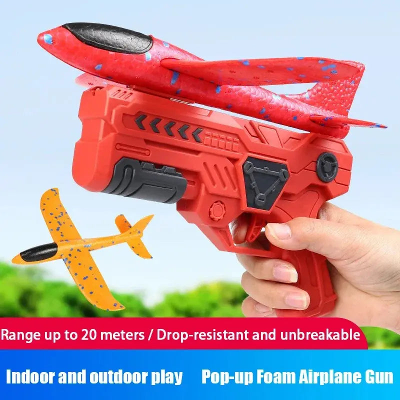 Children's Foam Ejection Aircraft Toys Parent-Child Interaction Outdoor Foam Aircraft Park - SPINGHAR