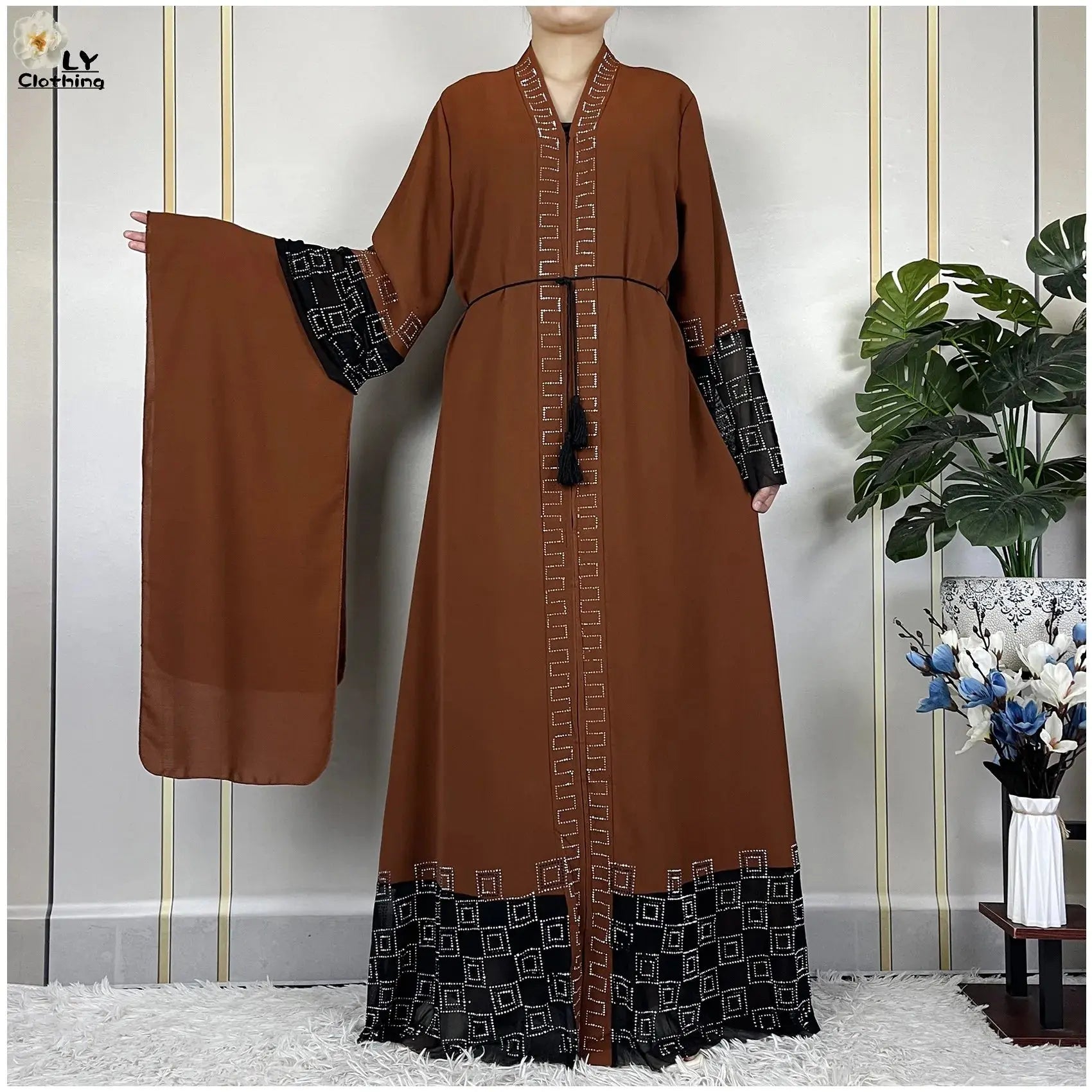 Elegant Women's Dresses - Chiffon Dashiki & African Abaya - SPINGHAR