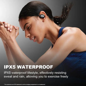 Erazer XP2 Pro Earphones Bluetooth 5.4 OWS Sports Wireless Headphones Lenovo Earbuds Color Screen Touch Support TF card - SPINGHAR