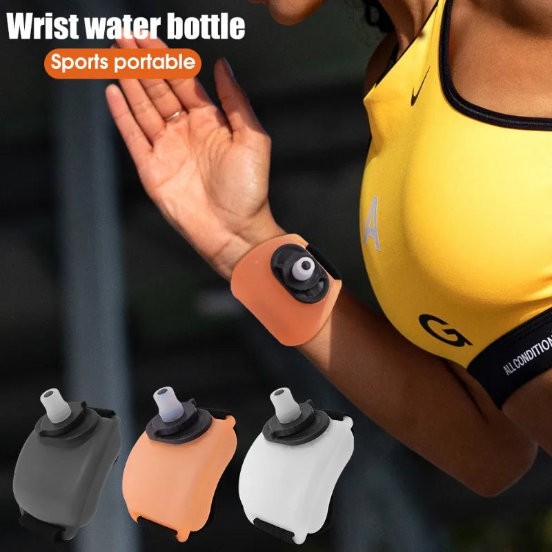 200ML Outdoor Running Wrist Water Bottle Portable Sports Wrist Water Bottle Adjustable Sport Cup for Fitness Cycling Marathon SPINGHAR