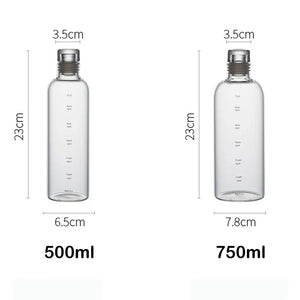 Newest Water Cup Sport Milk Tea Ice Water Bottle with Time Scale Couple Plastic Portable Container Anti-drop Outdoor Cover SPINGHAR