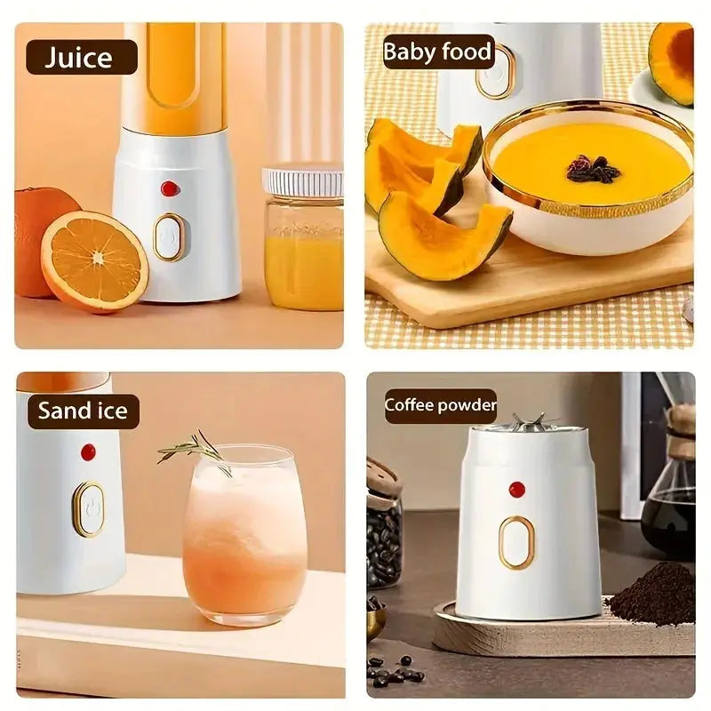 Xiaomi Electric Blender Juicer USB Fast Rechargeable Mixer Fresh Fruit Grinder Portable Multifunction Cup Shakes Smoothie Maker - SPINGHAR