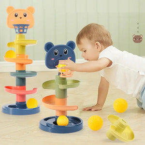 Montessori Toys Baby 0 12 24 36 Months Track Rolling Ball Push Pop Sliding Ball Early Education Toys Games Children Sensory Toy - SPINGHAR