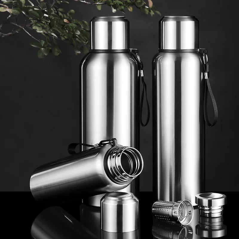 Large Capacity Cold Thermal Thermos Tumbler Stainless Steel Insulated Tea Coffee Water Bottle Insulation Flask Pot Travel Mug SPINGHAR