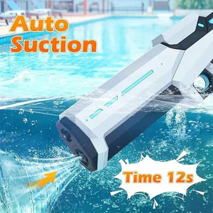 Electric Water Gun Toys Fully Automatic Continuous Firing Luminous Water Gun Interactive Water Splashing Children's Toy Guns - SPINGHAR