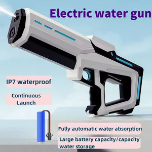 Electric Water Gun Toys Fully Automatic Continuous Firing Luminous Water Gun Interactive Water Splashing Children's Toy Guns - SPINGHAR