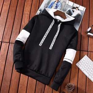 Men's Hoodies Long Sleeve Casual Printing With Letter Sweatshirts New Spring Hip Hop Pullover Sports Top Male Hooded Sweatshirts SPINGHAR