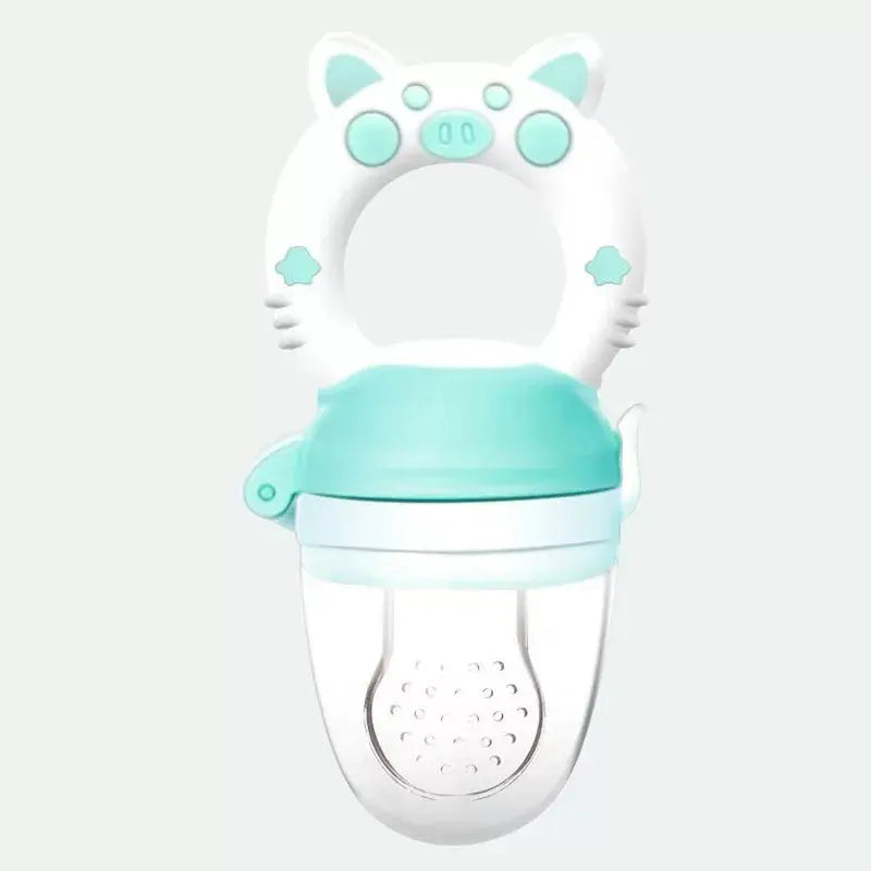 Baby Food Feeding Spoon Juice Extractor Pacifier cup Molars Baby feeding bottle Silicone Gum Fruit Vegetable Bite Eat Auxiliary - SPINGHAR