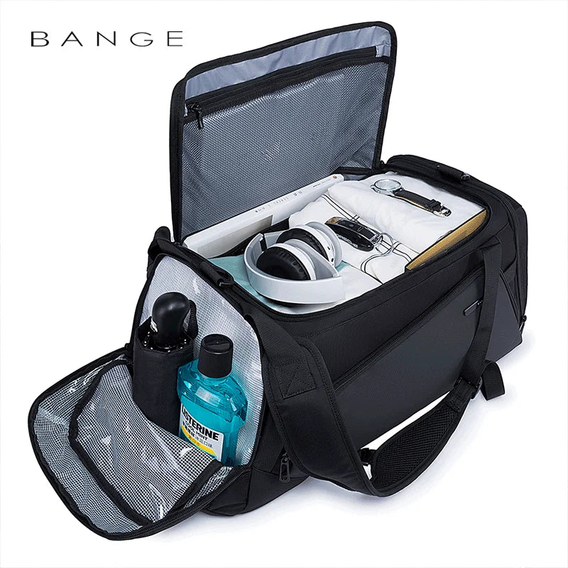 Bange Gym bag for Men Suitcase Multifunction Large Capacity Waterproof Anti-stain Men Duffle Bag Travel Hand Luggage Bags SPINGHAR