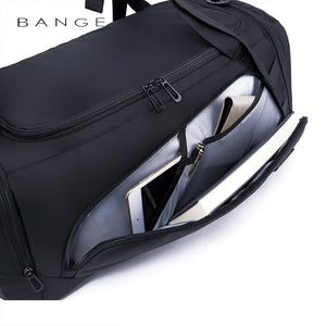 Bange Gym bag for Men Suitcase Multifunction Large Capacity Waterproof Anti-stain Men Duffle Bag Travel Hand Luggage Bags SPINGHAR