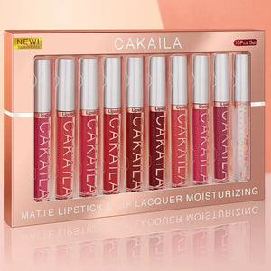 3-12 PCS Matte Lipstick Set - Waterproof Long-Lasting Lip Gloss - SPINGHAR