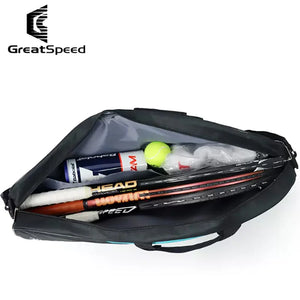 2024 New GREATSPEED 3pcs Tennis Badminton Raquet Sports Bag One Shoulder Pack Men Women Simple Racket Bags SPINGHAR