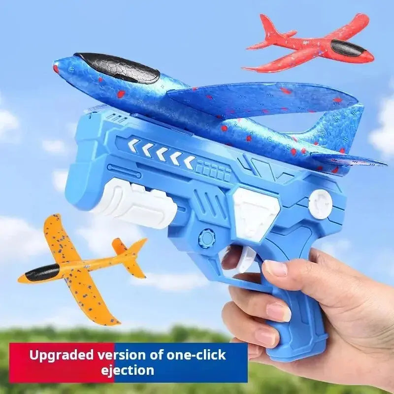 Children's Foam Ejection Aircraft Toys Parent-Child Interaction Outdoor Foam Aircraft Park - SPINGHAR