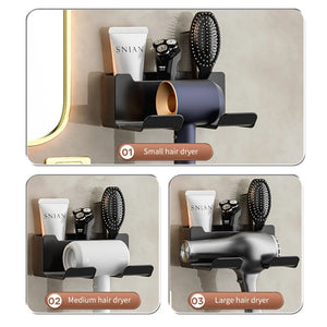 Bathroom Shelf Dryer Cradle Wall Shelves Hair Dryer Holder Shower Hairdryer Organizer Box Toilet Blower Holder Shelf Bathroom SPINGHAR