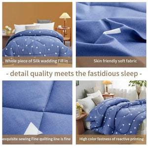 Thickened Four Seasons Polyester Quilt for Autumn and Winter SPINGHAR