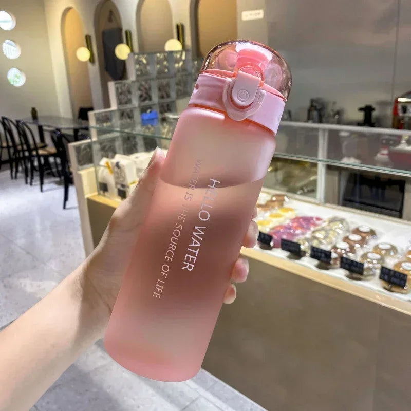 780ml Plastic Water Bottle for Drinking Portable Sport Tea Coffee Cup Kitchen Tools Kids Water Bottle for School Transparent SPINGHAR