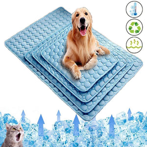 Pet Dog Cooling Bed Mat Iced Rug Summer Extra Large Durable Pad for Small Big Dogs and Cats Puppy Blanket Washable Accessories SPINGHAR